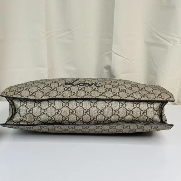 Gucci GG Logo Supreme Bees Shoulder Bag Tote with Bee Design - Picture 5 of 8